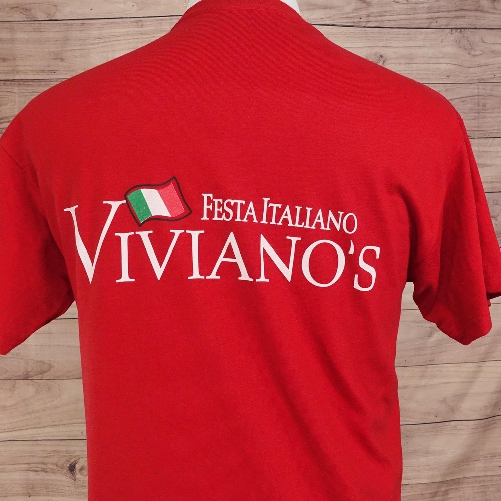 Viviano's Festa Italiano Shirt M Red Italian Food The Hill St Louis‎ T-Shirt